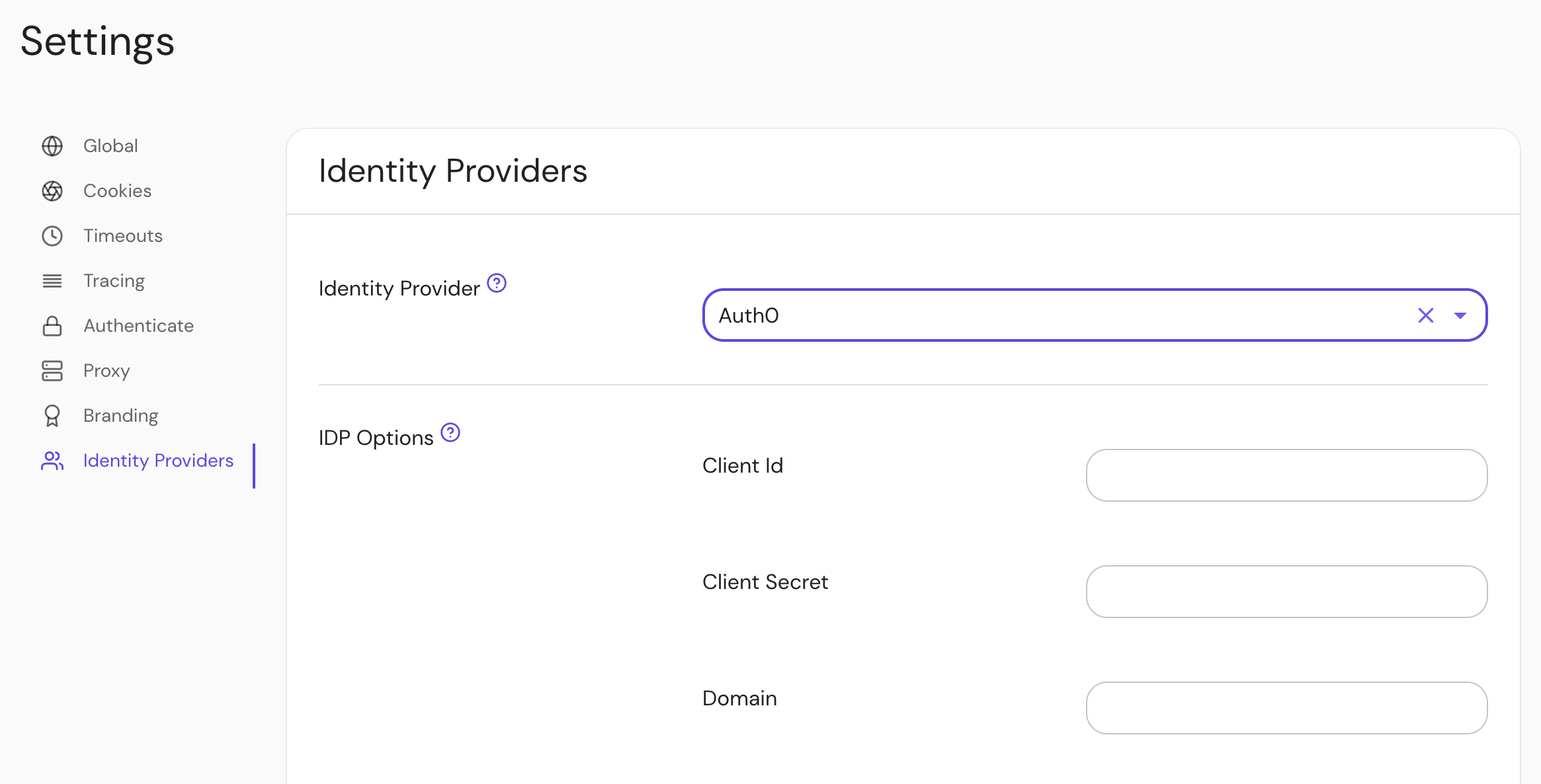 Auth0 Settings